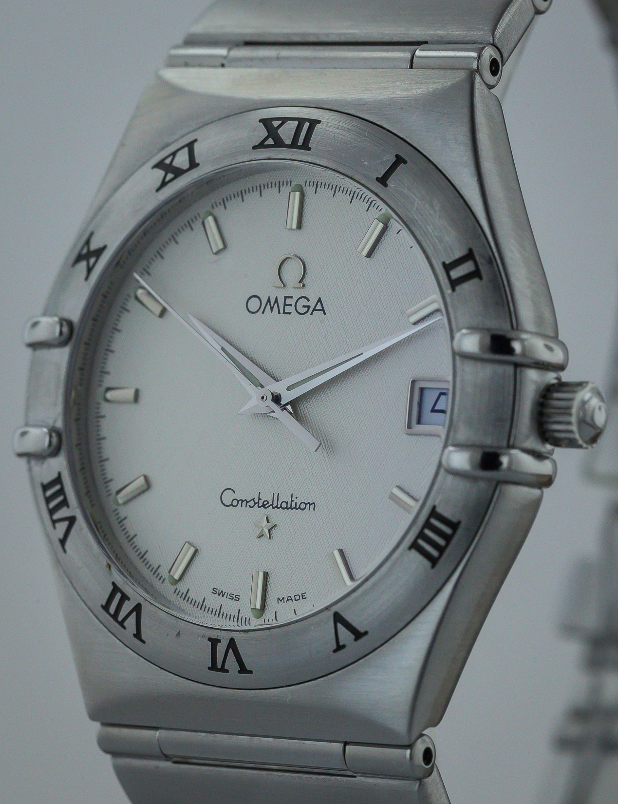 Omega Constellation, Mens, Ref no: 396.1201, Stainless Steel, White Dial,  Quartz Movement