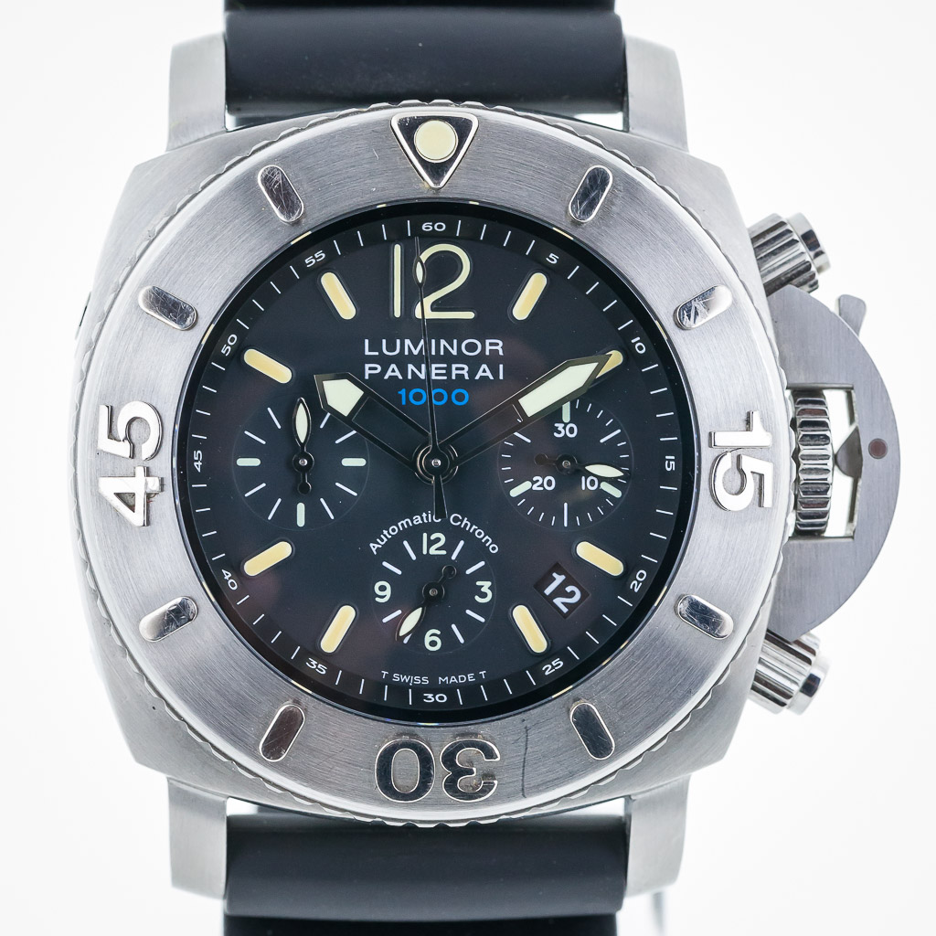 Panerai Luminor Submersible Chrono Pam187 Mens Stainless Steel