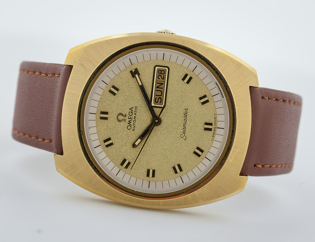 Omeaga Seamaster, Vintage, Automatic, Ref 166.089, Stainless Steel Gold  Plated, Original Box and Papers