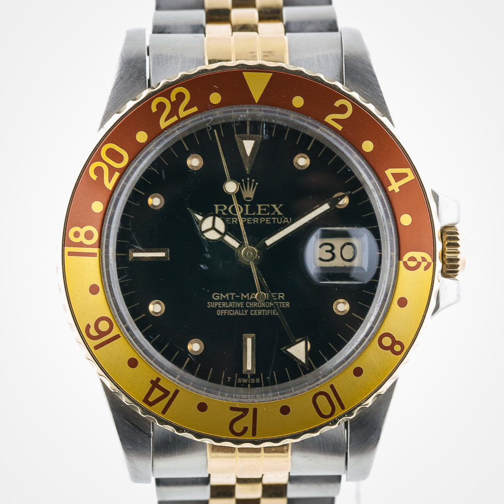 Rolex GMT Master, Ref 16753, Mens, Stainless Steel 18K Gold