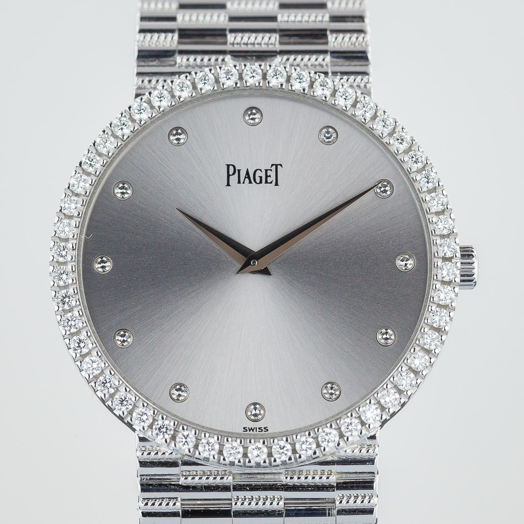 Piaget G2 Mecanique, Ref: 9066N G2, Mens, 18K White Gold, Diamond Bezel and  Dial, Limited Edition