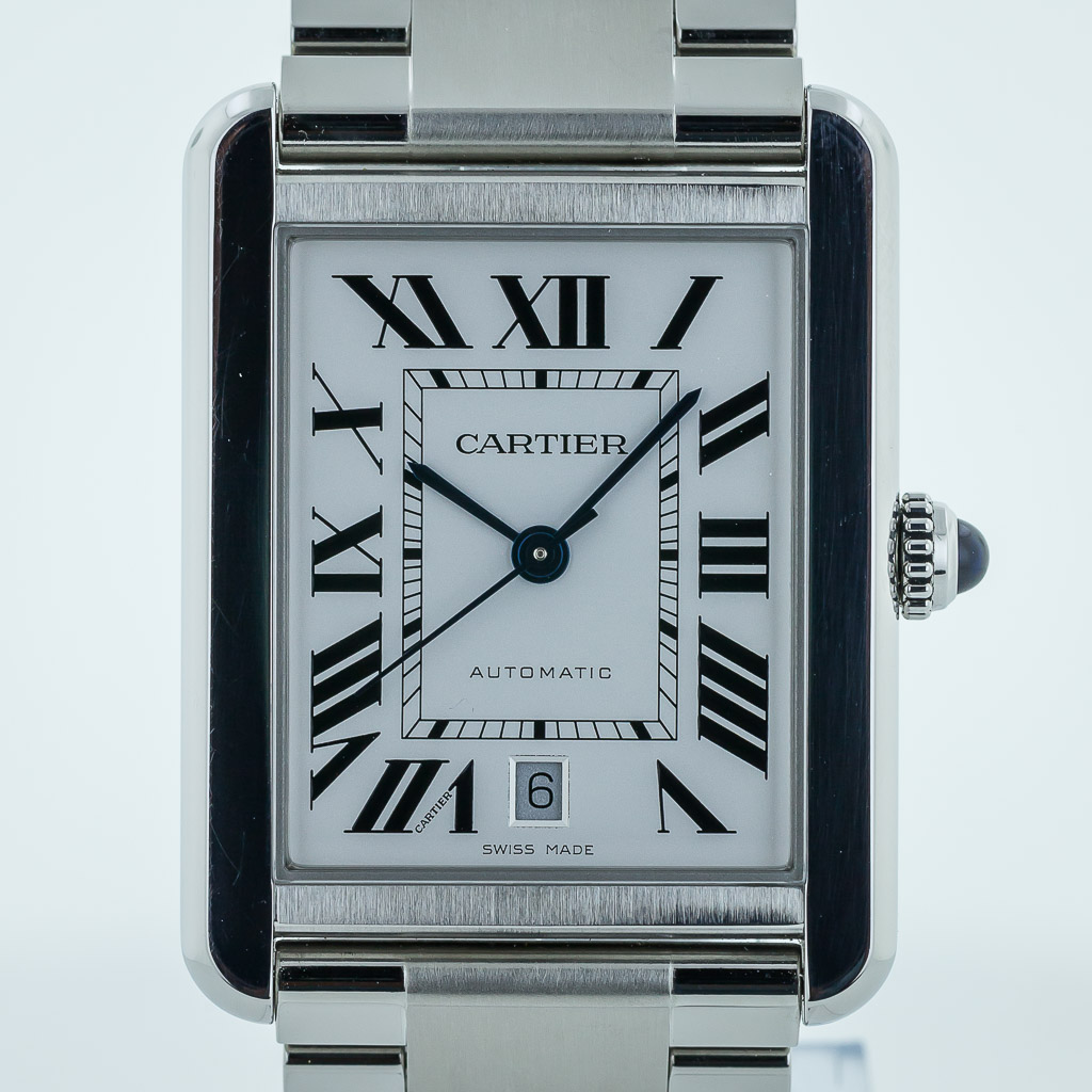  Cartier Tank Solo XL Automatic Silver Dial Men's Watch