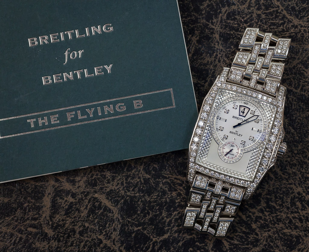 BREITLING BENTLEY FLYING B 40X57MM #J28362 (C24) FACTORY DIAMONDS