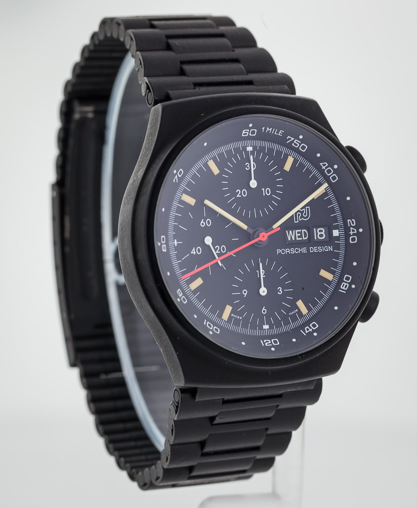 Porche Design by Orfina, Chronograph, Men's, Black PVD Stainless Steel ...