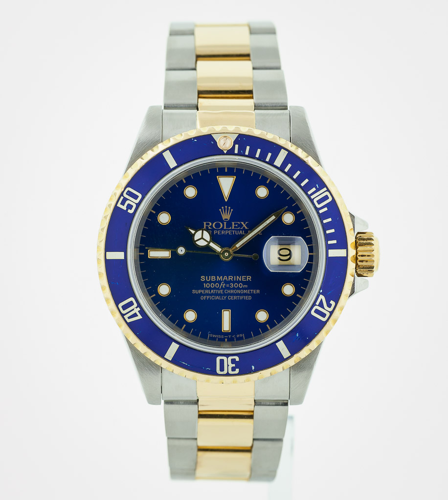 Pre Owned Rolex Submariner 18k Gold And Steel Watch