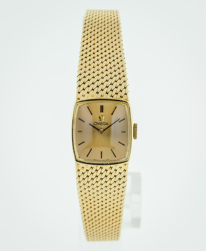 Omega Vintage 18K Yellow Gold Watch, Ladies, Manual, 18K Gold