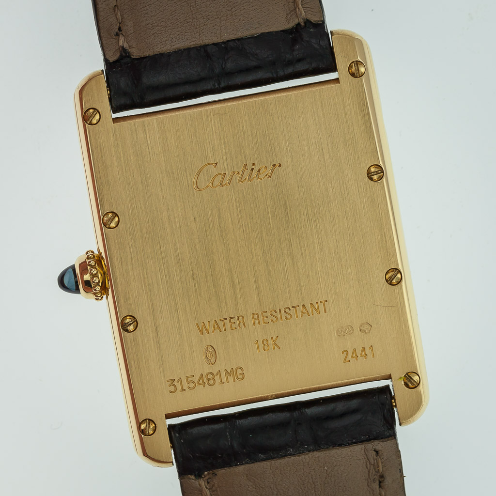 Cartier Tank Louis 34x26mm 2441 18K Yellow Gold Women's Watch