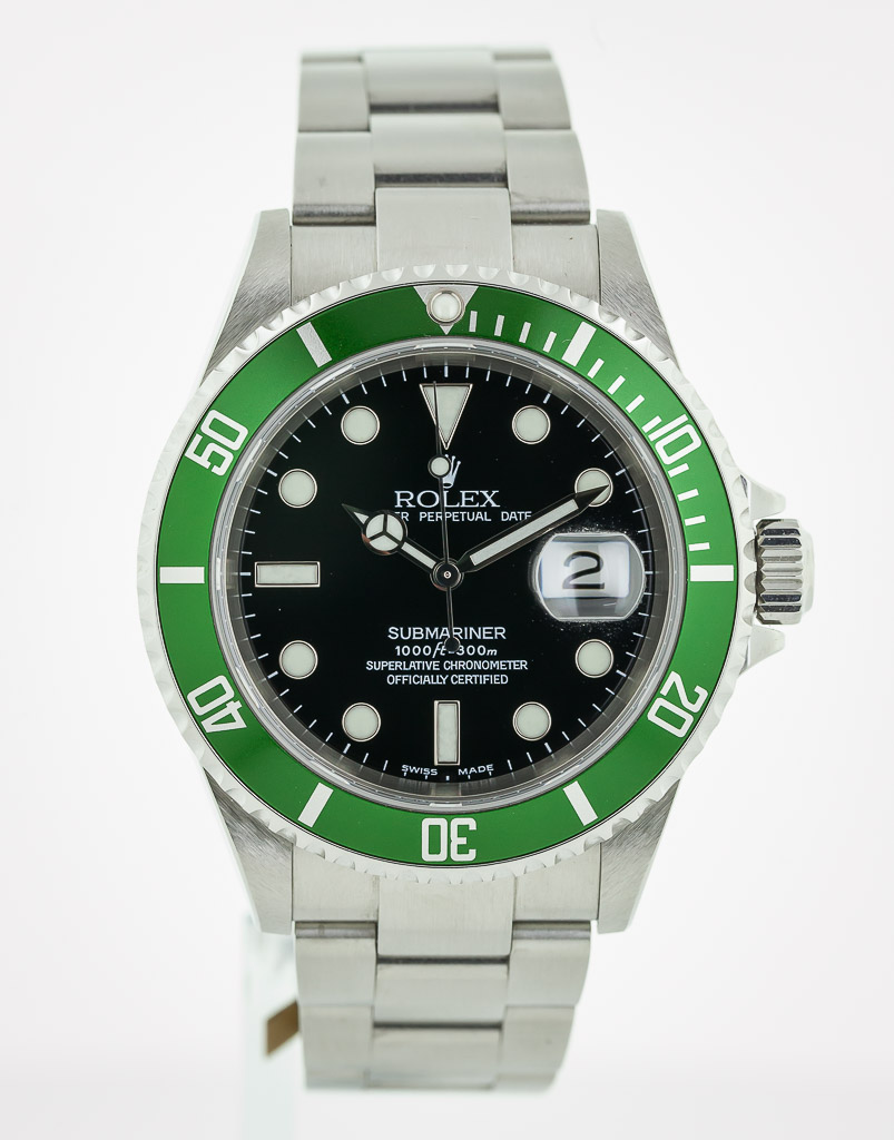 Rolex Submariner Green 50th Anniversary Edition M16610LV For Sale at 1stDibs