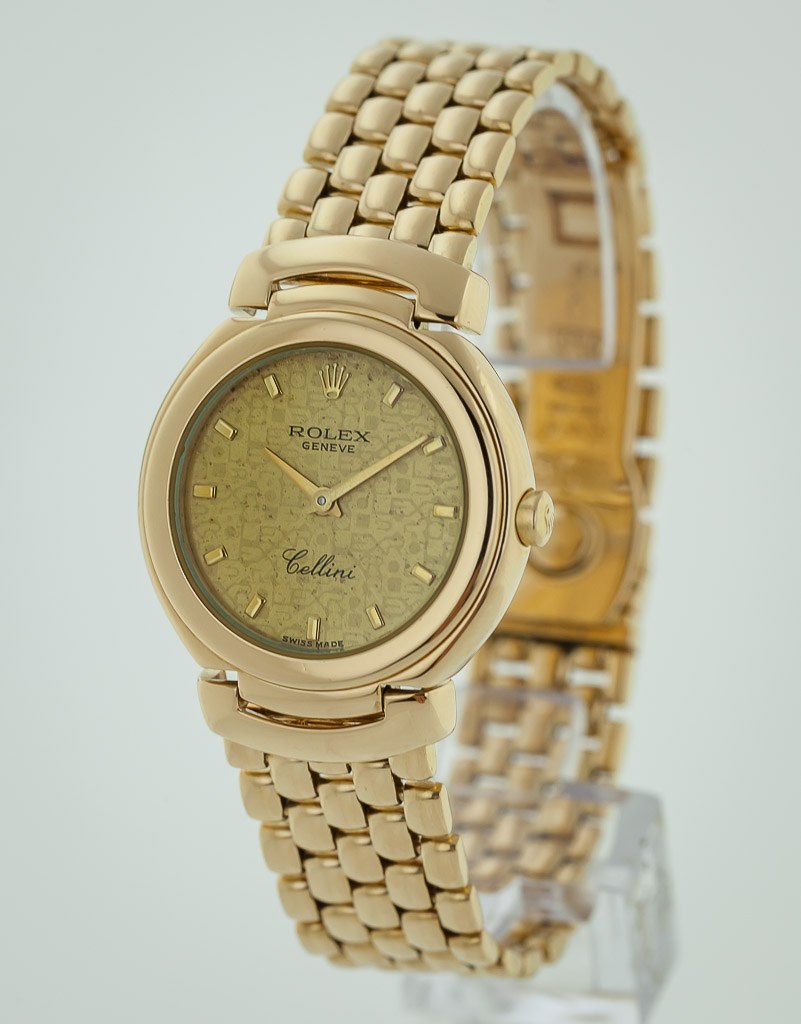 Rolex Cellini, Ref 6621/8, Ladies, 18k Yellow Gold, Champagne Dial ...