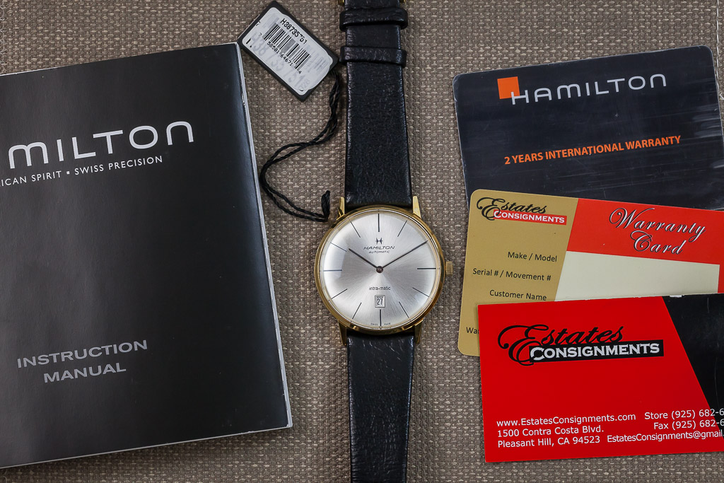 Hamilton American Classic Intra-Matic Automatic, Ref H38735751 Men's 42mm,  Steel PVD Yellow