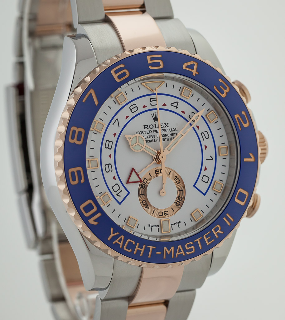 Rolex Yacht-Master II 44mm 116681 Steel & Everose Gold Blue Ceramic Be –