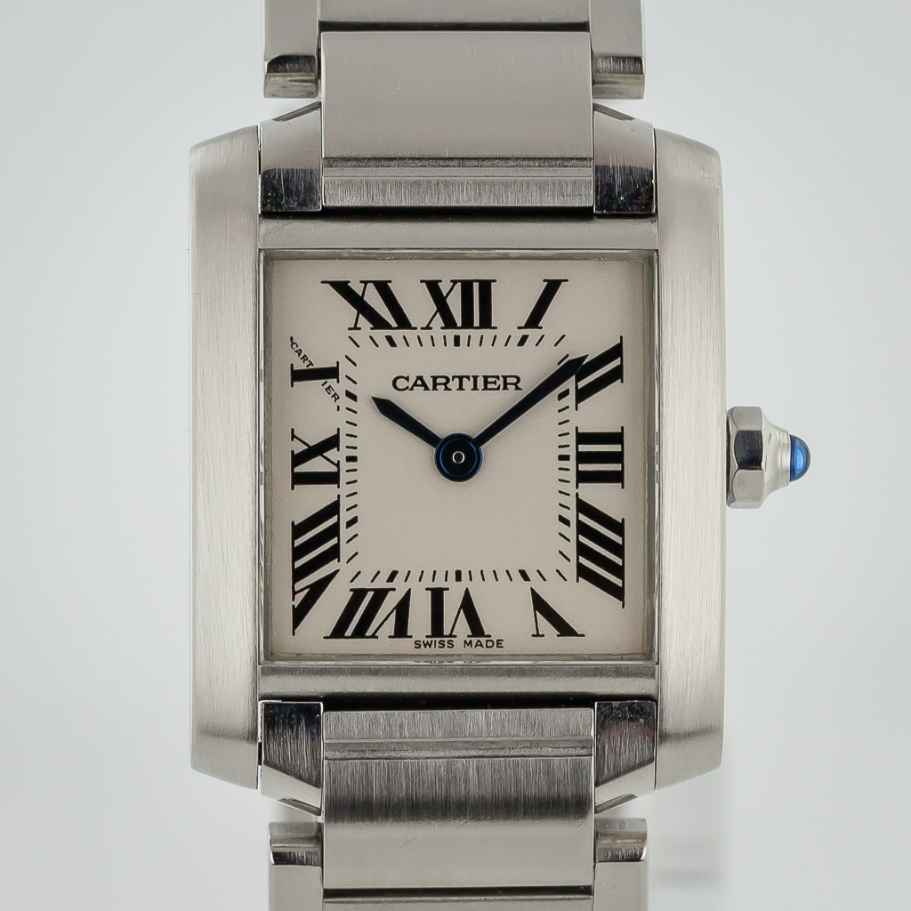 Cartier Tank Ref W51008Q3 2384 Ladies Stainless Steel Roman