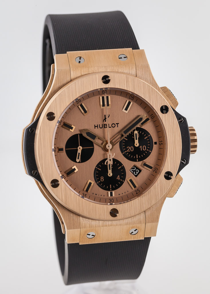 Hublot Bigbang Chronograph 301PX4110 44mm Rose Gold Dial with Rubber Bracelet