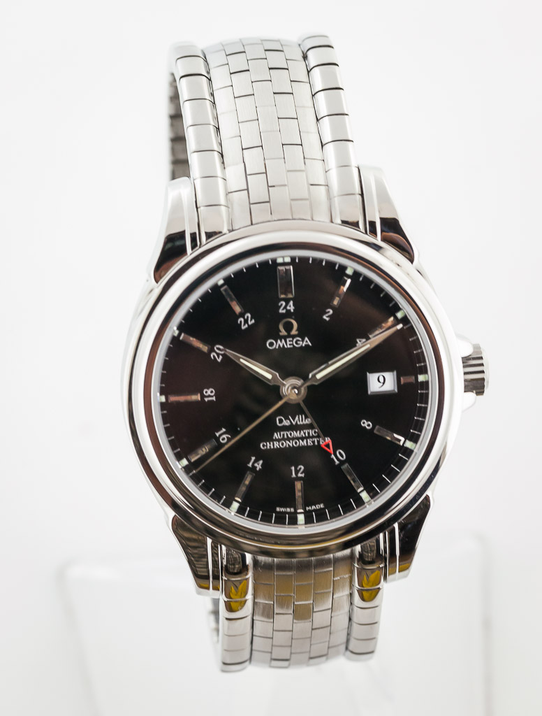 Omega De Ville Co-Axial GMT, Ref 4533.50.00, Men's, St Steel, Automatic Chronometer, 2001 