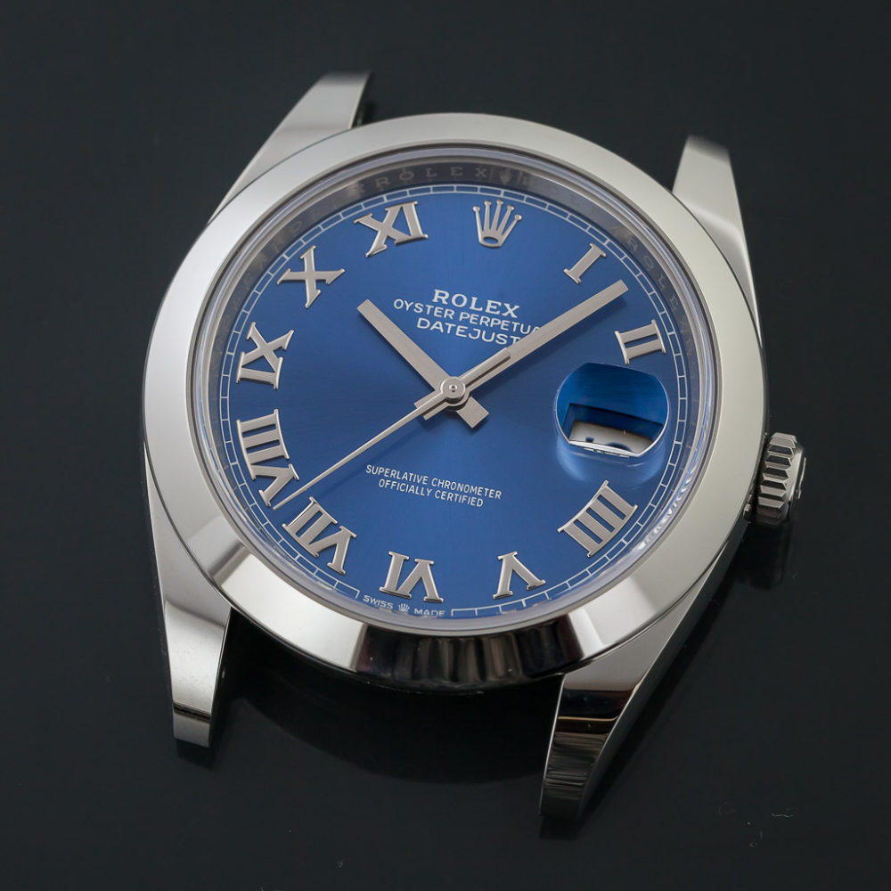 datejust blue roman dial