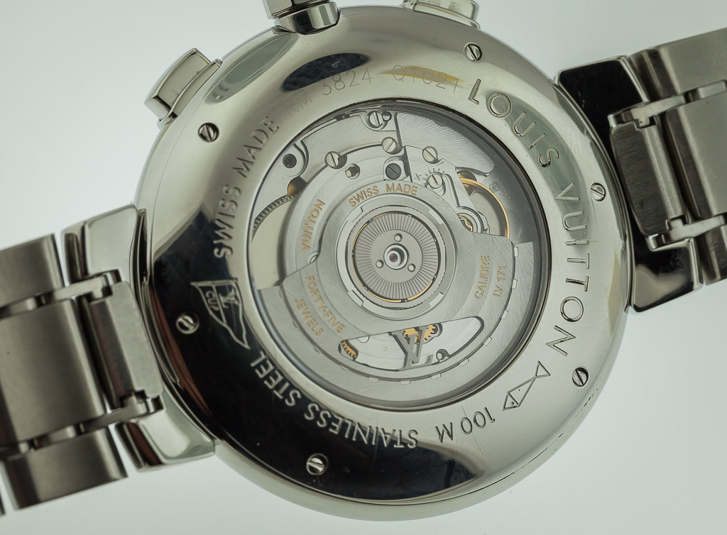 Louis Vuitton, Accessories, Louis Vuitton Louis Vuitton Tambour  Chronograph Q121 Mens Watch Date Brown