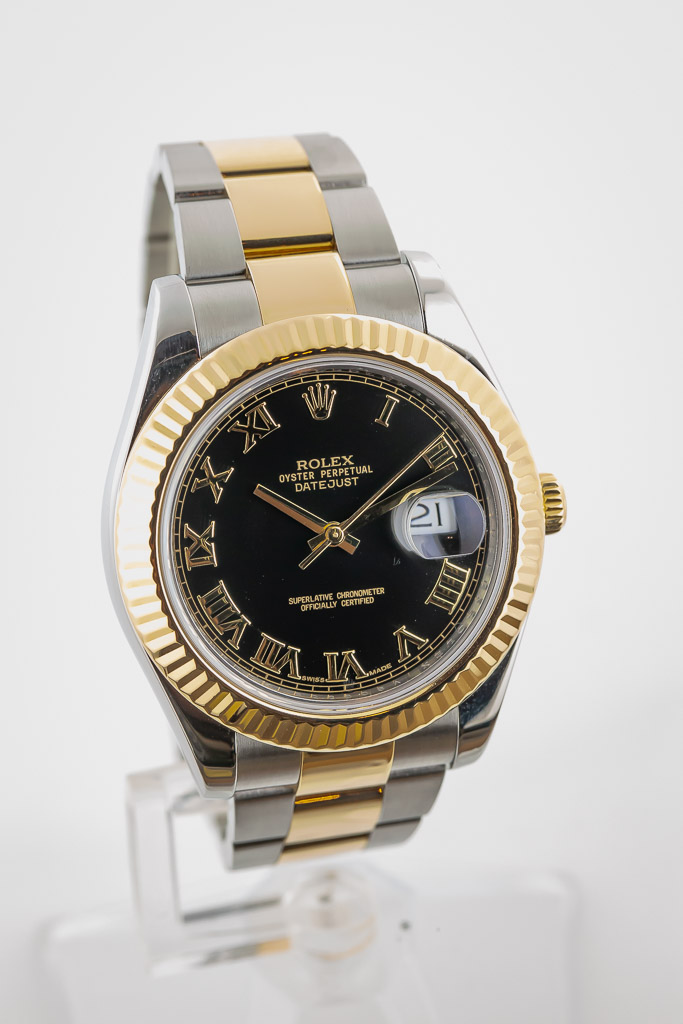 Rolex 41MM Datejust II Watch 18K Gold Stainless Steel Ref 126303 –