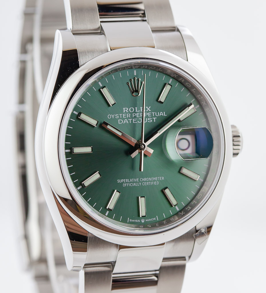 Rolex - Are times changing for the better….Rolex Datejust 36 mint green