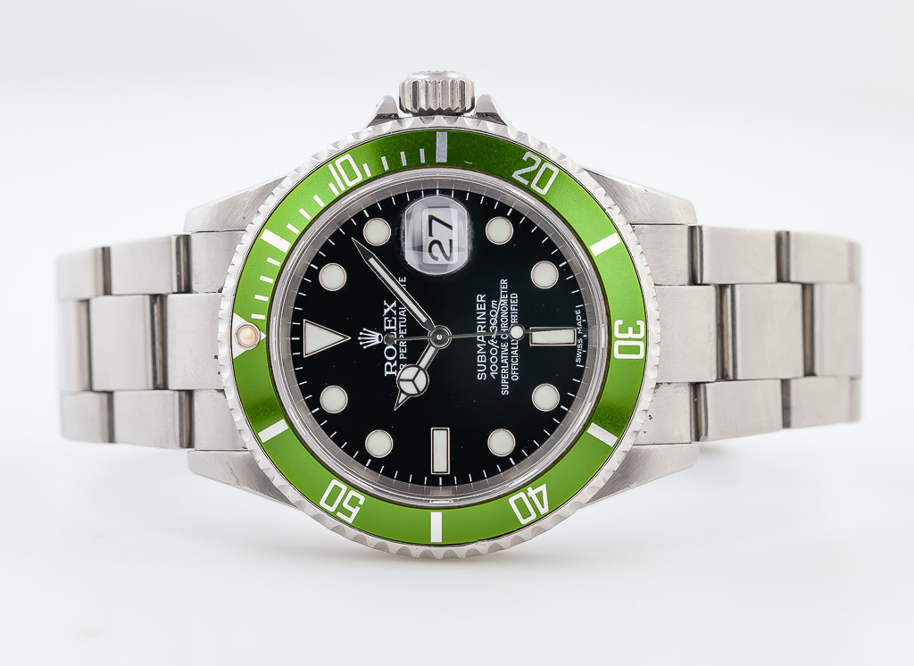 ROLEX Green Submariner 16610LV Z series Mens 171315286 – hannari-shop