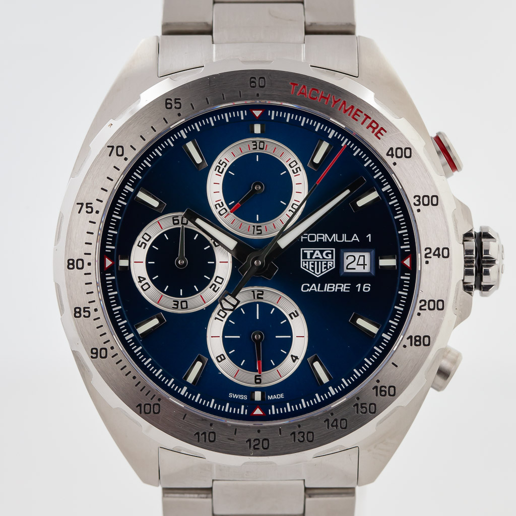 Tag Heuer Formula 1 Calibre 16 Ref CAZ2015 Men s Stainless Steel Blue Dial Auto 2021